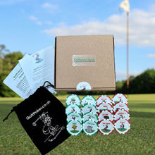 Load image into Gallery viewer, GolfPoker poker chips 16 chip set velvet bag rules and definitions
