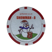 Load image into Gallery viewer, Snowman (8) - Single Chip - GolfPoker