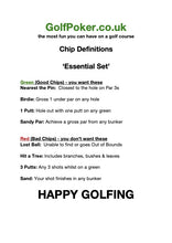 Load image into Gallery viewer, Golf Poker Chips - The ESSENTIAL 8 Chip Set - GolfPoker