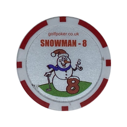 Snowman (8) - Single Chip - GolfPoker